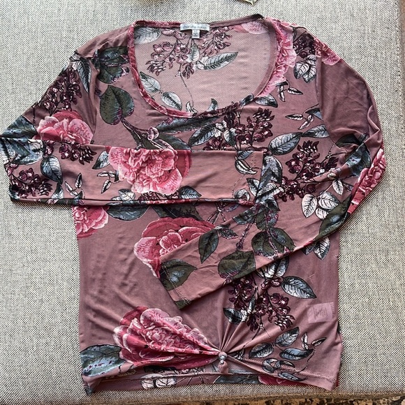 Y2K Vintage Sheer “Night Garden” Floral Top, Circa 2005 - Picture 8 of 16